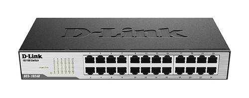 D-Link, 24-Port Fast Ethernet Unmanaged Desktop Switch