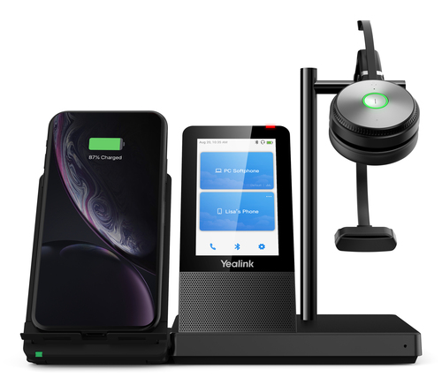 Yealink WH66 Mono UC-DECT, Wireless, 20 - 20000 Hz, Headset/Headphones, Black