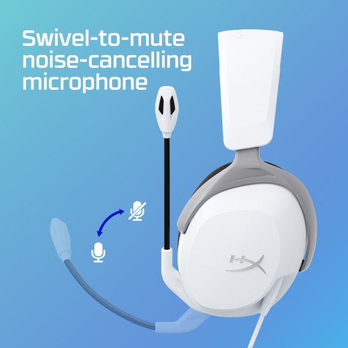 Cloud Stinger 2 Core, Wired, 10 - 28000 Hz, 275 g, Headset/Headphones, White