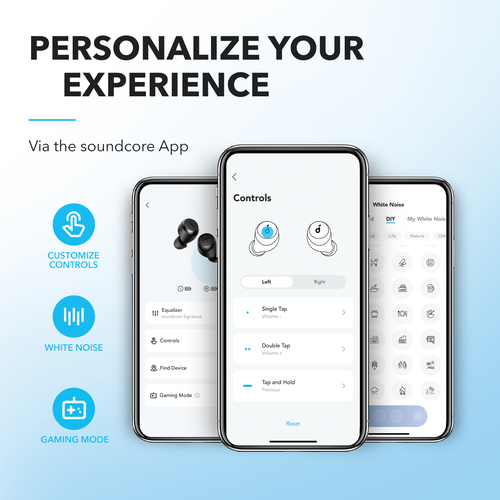 Anker A25i, Wireless, Traveling/Gaming/Sports, Headset/Earphones, Black