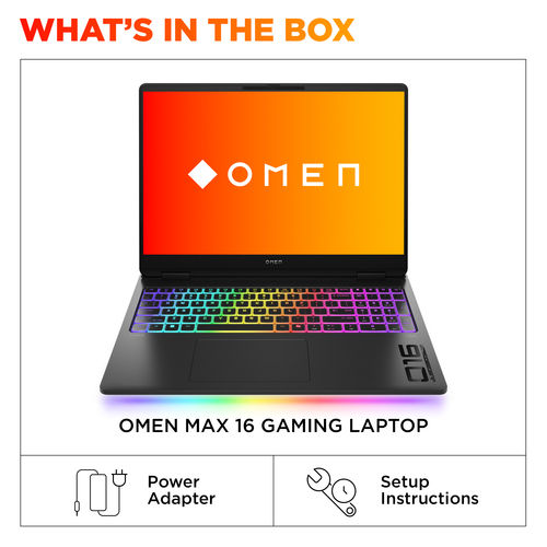 HP OMEN MAX laptop showing Windows 11 Home interface