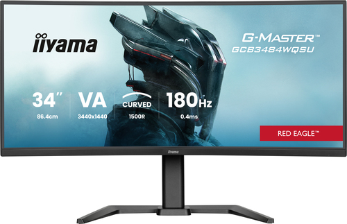 iiyama G-MASTER Curved (GCB3484WQSU-B1), (34") UW QHD, LED Monitor