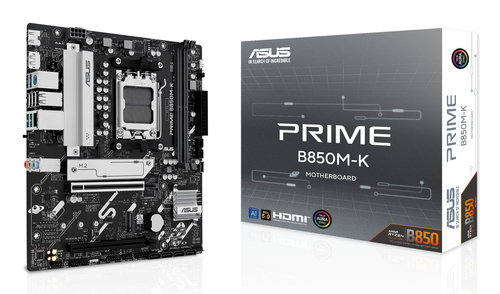 ASUS PRIME B850M-K AMD mATX DDR5-SDRAM, 128 GB