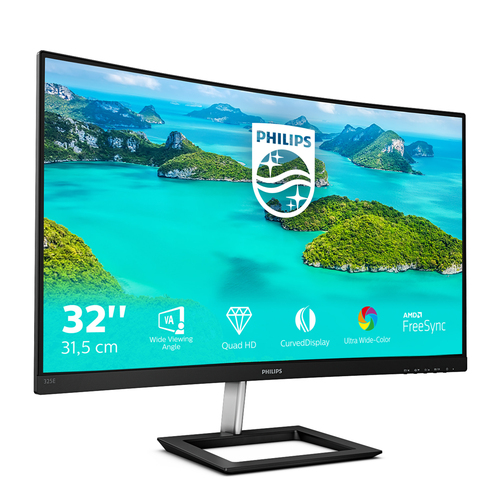 Philips E Line 325E1C/00, (31.5"), 2560 x 1440 pixels, Quad HD, LCD Monitor