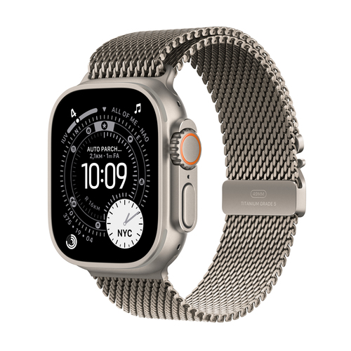 Apple Watch Ultra 3 49mm Natural Titanium Large Milanese Loop GPS + Cellular