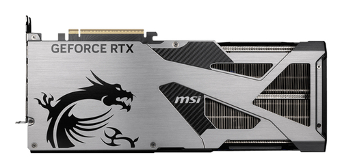 Side view of MSI gaming graphics card showing PCIe interface
