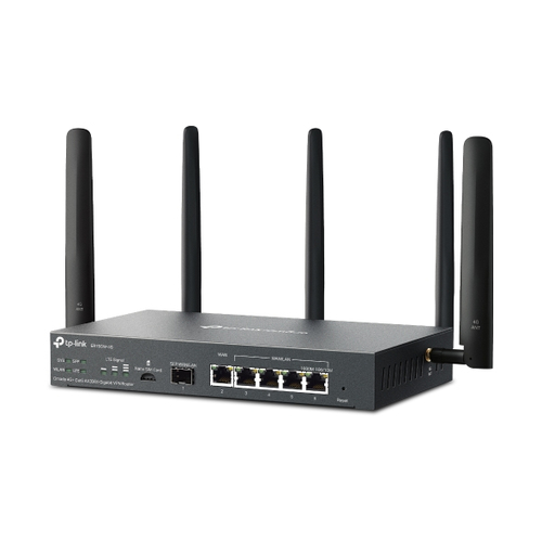 TP-Link Omada 4G+ Cat6 AX3000 gigabit VPN router side view