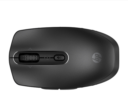 HP 695 Rechargeable Wireless Mouse, Ambidextrous, Bluetooth, 4000 DPI, Black