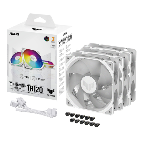 ASUS TUF GAMING TR120 ARGB 3IN1 White, Air cooler