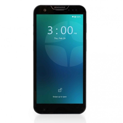 Datalogic Memor 30X handheld mobile computer, black, front view with 6" touchscreen