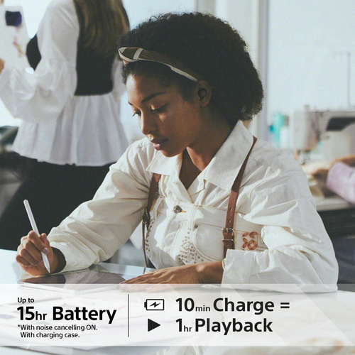 Sony WF-C700N, True Wireless Stereo (TWS), 20 - 20000 Hz, Headset/Earbuds, Black