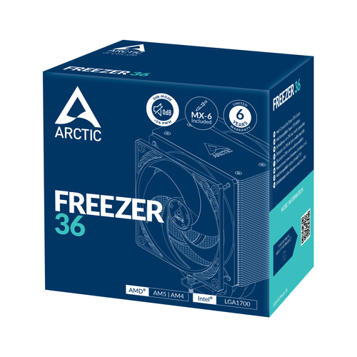ARCTIC Freezer 36 Multi Compatible Tower CPU Cooler, Air cooler