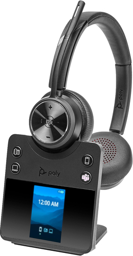 POLY Savi 7420 Office Stereo DECT, 1880-1900 MHz, Wireless, Headset/Headphones, Black