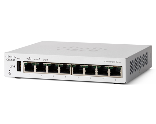 Cisco Catalyst (C1200-8T-D)8 Port GE, Ext PS, Managed Smart Switch
