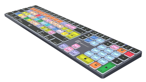 Logic Keyboard LKB-LOGXP2-TM-UK Bluetooth keyboard side angle image
