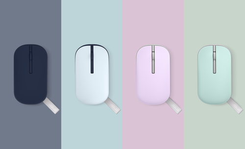 ASUS Marshmallow Mouse MD100, Ambidextrous, Optical, RF Wireless+Bluetooth Mouse