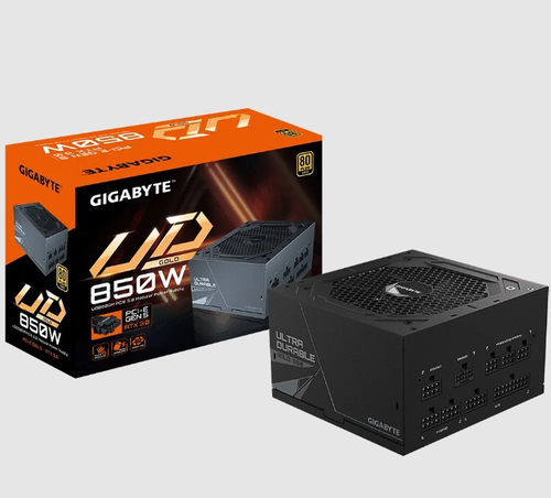 GIGABYTE GP-UD850GM PG5, 850 W, 100 - 240 V, 50 - 60 Hz, 12 - 6 A, Power Supply