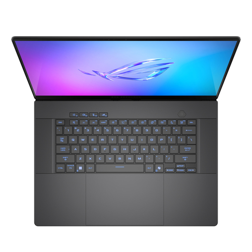 ASUS ROG Zephyrus G16 laptop on desk, high performance gaming laptop with 32GB RAM and 1TB SSD