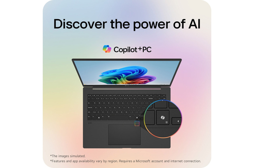 LG Gram Pro 16Z90TS-G, Intel Core Ultra 7, 16GB/1TB, 16" Hybrid AI Laptop