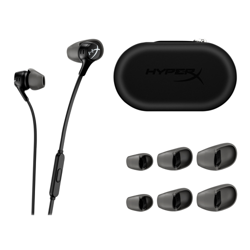 HyperX Cloud Earbuds II wired earbuds with inline microphone and control button