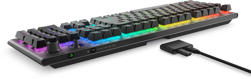 Alienware mechanical gaming keyboard with 100 million keystroke lifespan, RGB backlighting