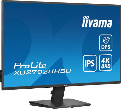 iiyama 27 inch LED monitor side view with slim bezel design