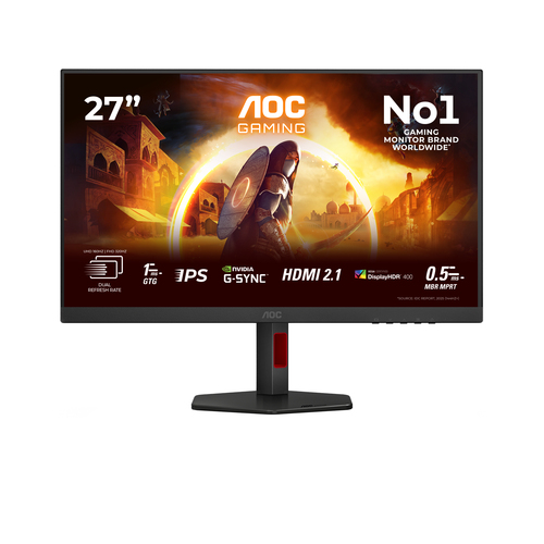 AOC G4 (U27G4R), (27"), 3840 x 2160 pixels, 4K Ultra HD, LED, Monitor
