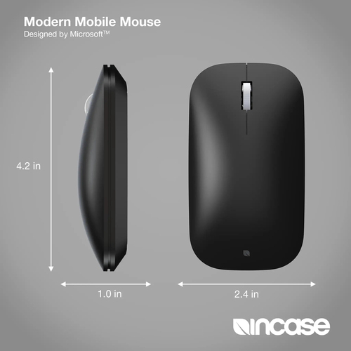 Incase Mobile Mouse, Ambidextrous, BlueTrack, Bluetooth, Black