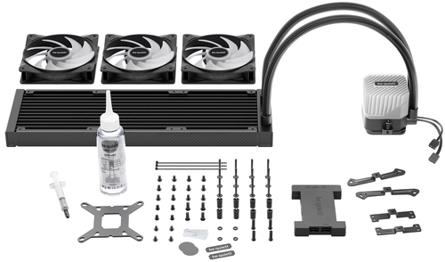 be quiet! LIGHT LOOP 360mm AIO Liquid CPU Cooler Black 3×120mm PWM Fans