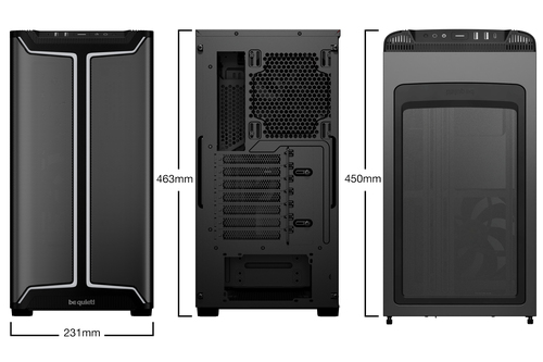 be quiet! Pure Base 501 DX Black, Glass, Steel, Multi, Midi Tower Case