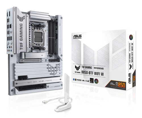TUF GAMING B850-BTF WIFI W ATX motherboard front view