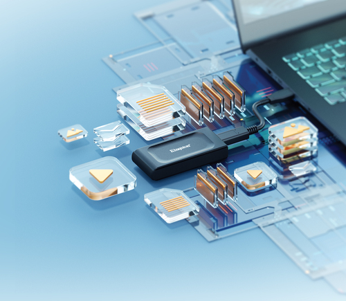 Kingston XS1000 1TB External SSD – USB 3.2 Gen 2, 1050MB/s, Portable, Black