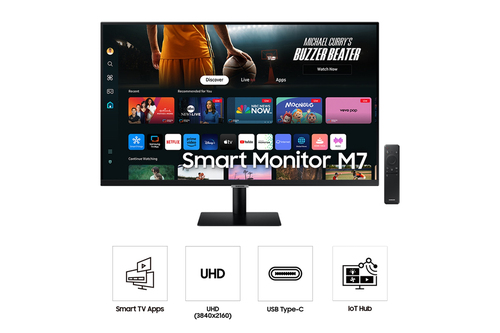 Samsung 32" M70D UHD Smart Monitor 3840 x 2160 pixels Black
