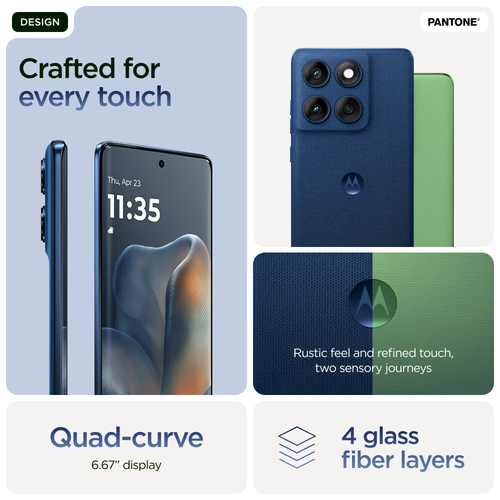 Motorola edge 60, 16.9 cm (6.67"), 12 GB, 512 GB, 50 MP, Android 15, Blue