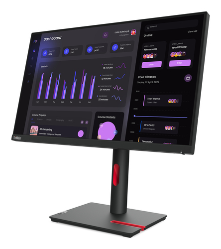 Lenovo ThinkVision T24i-30, (23.8"), 1920 x 1080 pixels, Full HD, LED Monitor