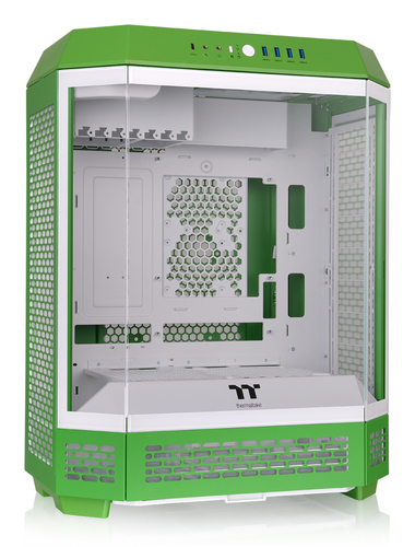 Thermaltake Green Tower 600 Midi Tower PC Case Gaming Tempered Glass Side Panel