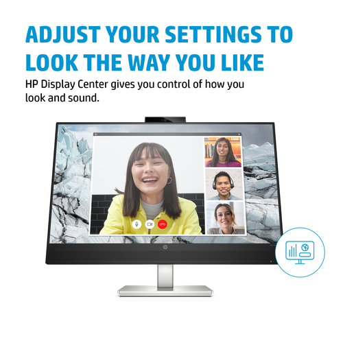 HP E-Series E27m G4 QHD USB-C Conferencing Monitor, (27"), 2560 x 1440 pixels