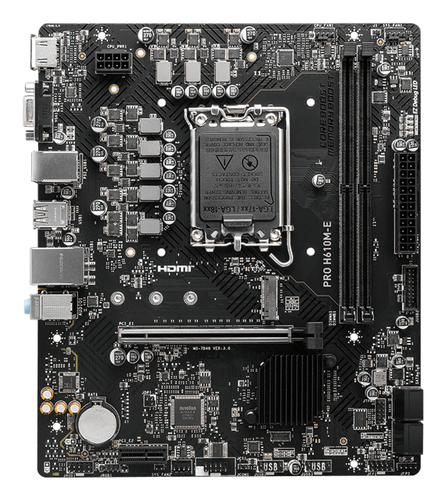 MSI PRO H610M-E Micro ATX LGA1700 Motherboard