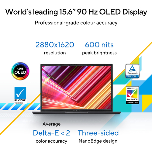 ASUS Vivobook 15 OLED, Intel Core i3 15.6" 8 GB, 512 GB, Windows 11 Home