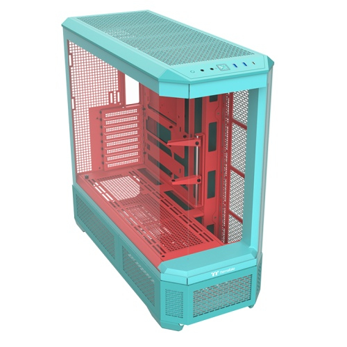 High airflow full tower PC case for gaming and custom builds with multi-color lighting