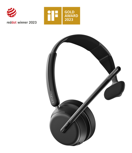 EPOS IMPACT 1030, Single-sided Bluetooth, Wireless, Headset/Headphone, Black