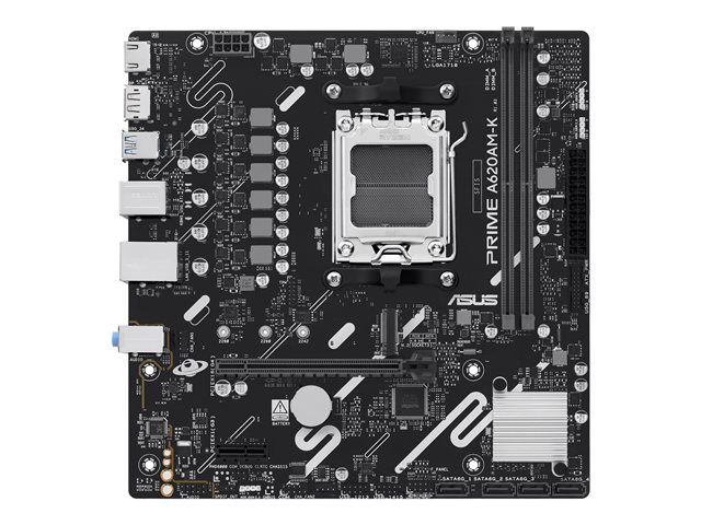 ASUS PRIME A620AM-K, AMD, Socket AM5 DDR5-SDRAM, 128GB Micro-ATX Motherboard