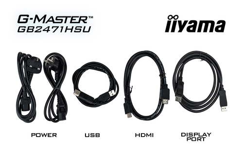 iiyama G-MASTER GB2471HSU-B1 23.8" 1920 x 1080pixels Full HD Monitor Black