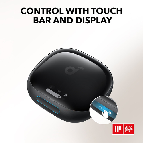 Anker Liberty 4 Pro, True Wireless Stereo (TWS), Headset/Earbuds, Black