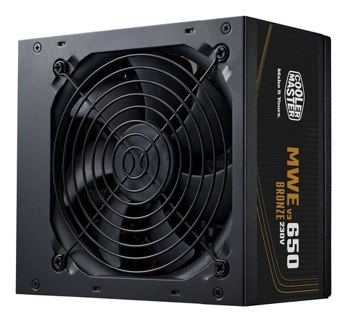 Cooler Master MWE Bronze 650 V3, 650 W, 200 - 240 V, 50/60 Hz, 5 A, Power Supply
