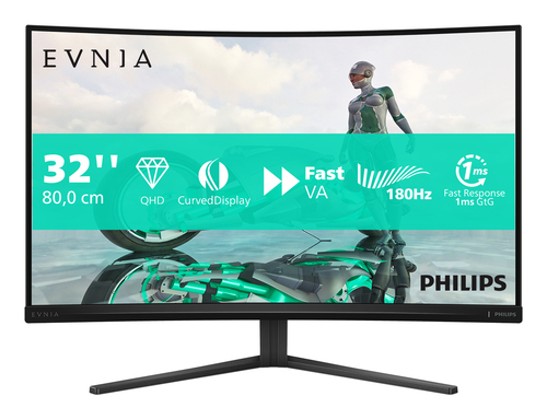 Philips Evnia 32M2C3500L/00, 80 cm (31.5"), 2560 x 1440 pixels, QHD, LCD Monitor