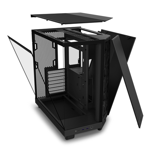 NZXT H6 Flow, ATX, micro ATX, Mini-ITX, Steel, Tempered glass Midi Tower Case