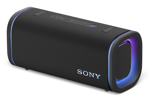 Sony ULT Field 5 portable speaker with shoulder strap attached