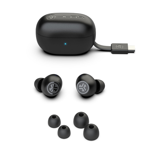 JLab Go Pop ANC, True Wireless Stereo, 20 - 20000 Hz, Headset/Earbuds, Black