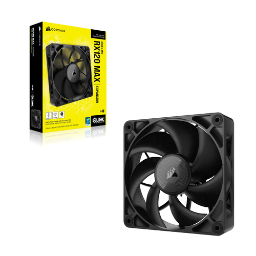 Corsair iCUE LINK RX120 MAX 12 cm Fan 400 RPM - 2000 RPM CO-9051041-WW Black